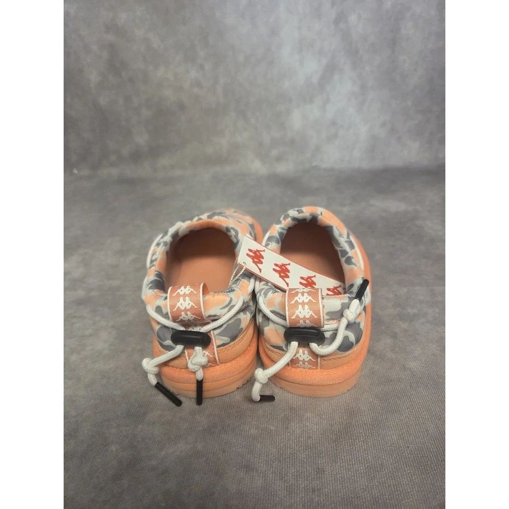 KAPPA AUTHENTIC MULE 7 Unisex Kids Size 4 Peach Frost Camoflauge Slip On Shoes